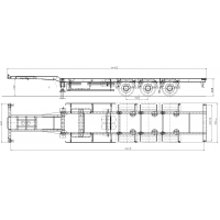 Универсальный полуприцеп-контейнеровоз 40ft GutTrailer модель CS-453